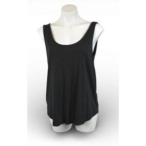 ASOS Black Sleeveless Tank Top Longline Scoop Neck Women's Size US 10